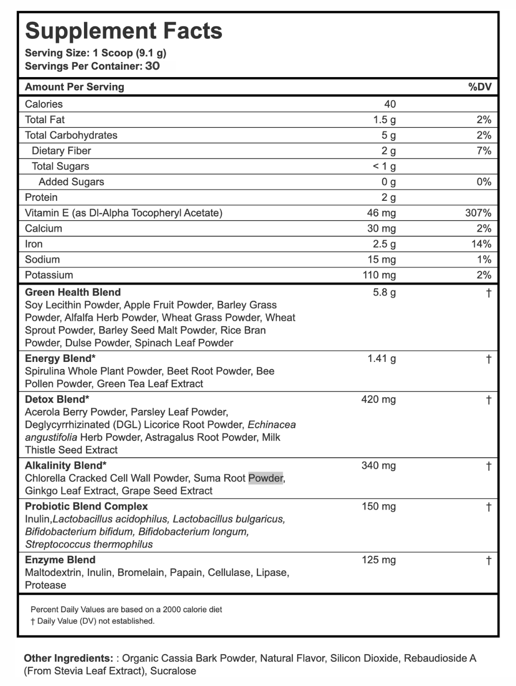 Supergreens Apple Cinnamon